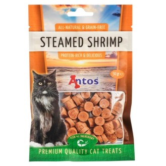ANTOS Steamed Shrimp skanėstai katėms su krevetėmis 50g (12)