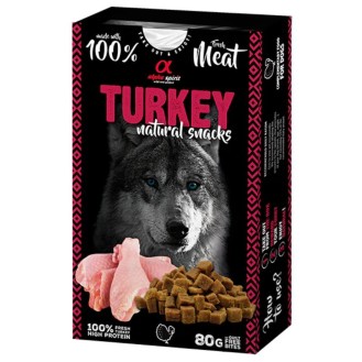 ALPHA SPIRIT NATURAL DOG skanėstai šunims su kalakutiena 80g (6)