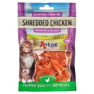ANTOS Shredded Chicken skanėstai katėms su vištiena 50g (12)