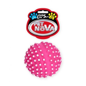 PET NOVA žaislas cypiantis spygliuotas kamuolys 6.5cm 2vnt