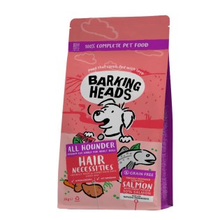 BARKING HEADS Hair Necessities Salmon paš šun su lašiša 2kg BARKING HEADS Hair Necessities Salmon paš šun su lašiša 2kg