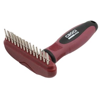 CROCI Beauty šukos-grėblys 2 eilių judantys dantukai S CROCI Beauty šukos-grėblys 2 eilių judantys dantukai S