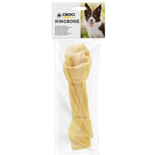 CROCI King Bone Kaulas baltas su mazgu 220g 30cm CROCI King Bone Kaulas baltas su mazgu 220g 30cm