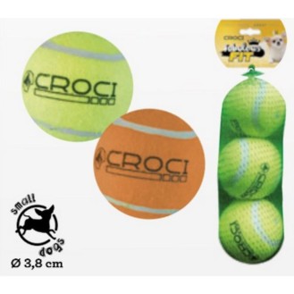 CROCI Tennis Ball Sound kamuoliukai šunims 3.8cm 2pak