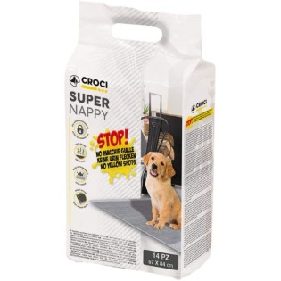 CROCI SUPER NAPPY Higieniniai paklotai su anglimi 84x57cm, 14vnt (8) CROCI SUPER NAPPY Higieniniai paklotai su anglimi 84x57cm, 14vnt (8)