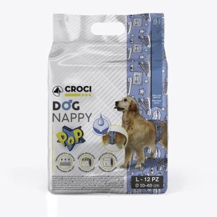 CROCI Dog Nappy sauskelnės patinėliams L 50-60cm 12vnt CROCI Dog Nappy sauskelnės patinėliams L 50-60cm 12vnt