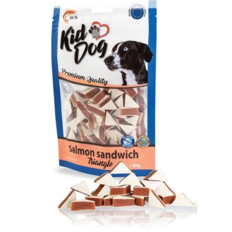 KIDDOG Sandwich lašišos su menke sumuštinukai 80g (150)