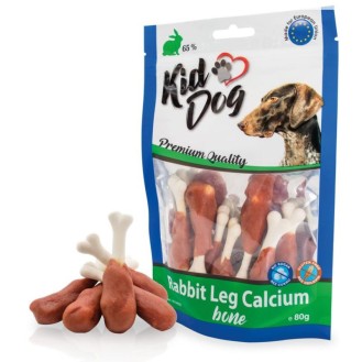 KIDDOG Bone šlaunelė su triušiena ir kalciu 80g (150)