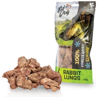 KIDDOG 100% liofilizuoti triušio plaučiai 50g