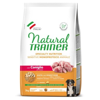 NT ADULT DOG SENSITIVE NO GLUTEN M/M RABBIT (triušiena) 3kg (4)