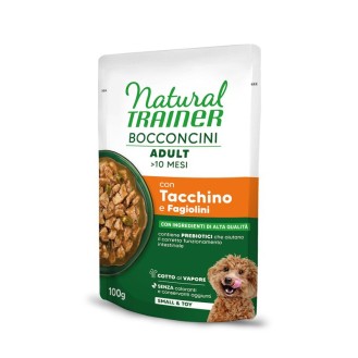 NATURAL TRAINER Dog Bocconcini konservas MINI šunims su kalakutiena 100g 12vnt (24)