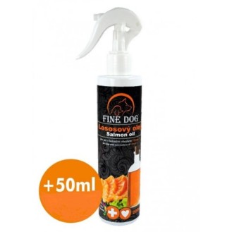 FINE DOG lašišų aliejus su purkštuvu 200ml+50ml