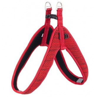 ROGZ raudonos minkštos atspindinčios petnešos 32cm XXS SJQ32