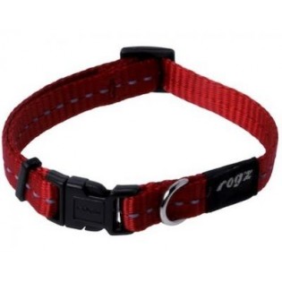 ROGZ antkaklis 20-31x1.1cm HB14C raudonas