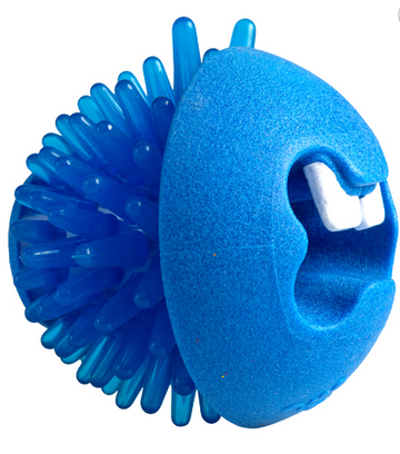 ROGZ FRED mėlynas kamuoliukas su spygliais 6.4cm