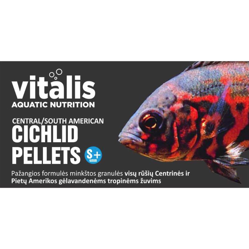 VITALIS Central/South American Cichlid Pellets (S+) 4mm 200g