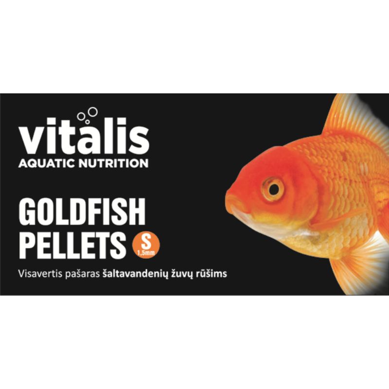 VITALIS Goldfish Pellets (S) 1.5mm 2kg (BALTA ETIKETĖ)