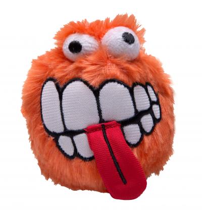 ROGZ Fluffy Grinz minkštas kamuoliukas M oranžinis