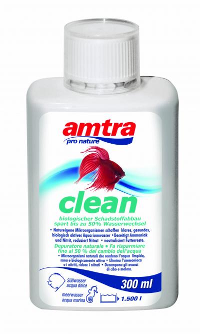 AMTRA CLEAN Biologinė priemonė akvariumams 300ml